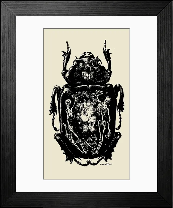 Framed Print : Illustration for the story 'The Gold-Bug' by Edgar Allan Poe, 1905. Creator: Martini, Alberto (1876-1954) Framed Print : Illustration for the story 'The Gold-Bug' by Edgar Allan Poe, 1905. Creator: Martini, Alberto (1876-1954)