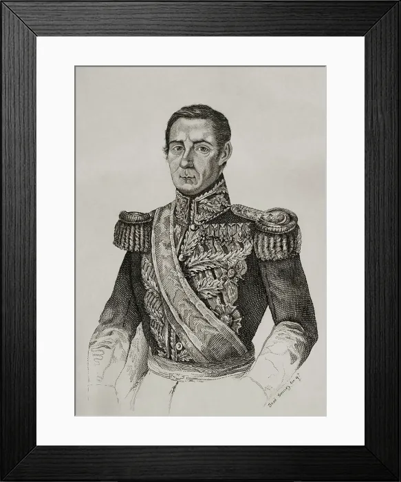 Framed Print : Jeronimo Valdes y Sierra (1784-1855), 1st count of Torata and count of Villarin, 1845. Creator: Jose Gomez Framed Print : Jeronimo Valdes y Sierra (1784-1855), 1st count of Torata and count of Villarin, 1845. Creator: Jose Gomez