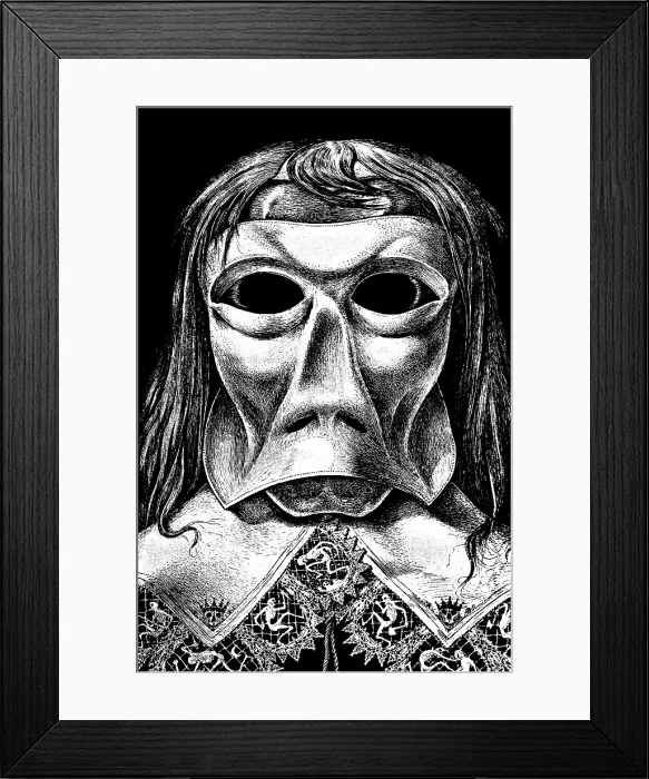 Framed Print : Illustration for the story 'The Masque of the Red Death' by Edgar Allan Poe, 1905. Creator: Martini, Alberto (1876-1954) Framed Print : Illustration for the story 'The Masque of the Red Death' by Edgar Allan Poe, 1905. Creator: Martini, Alberto (1876-1954)