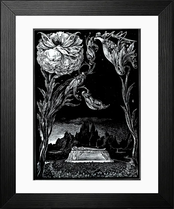 Framed Print : Illustration for 'Tales of Mystery and Imagination' by Edgar Allan Poe, 1905. Creator: Martini, Alberto (1876-1954) Framed Print : Illustration for 'Tales of Mystery and Imagination' by Edgar Allan Poe, 1905. Creator: Martini, Alberto (1876-1954)