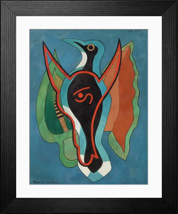 Framed Print : Geai bleu (Blue Jay), c1938-1939. Creator: Picabia, Francis (1879-1953) Framed Print : Geai bleu (Blue Jay), c1938-1939. Creator: Picabia, Francis (1879-1953)