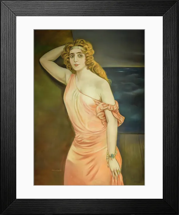 Framed Print : Isotta, 1924. Creator: Martini, Alberto (1876-1954) Framed Print : Isotta, 1924. Creator: Martini, Alberto (1876-1954)