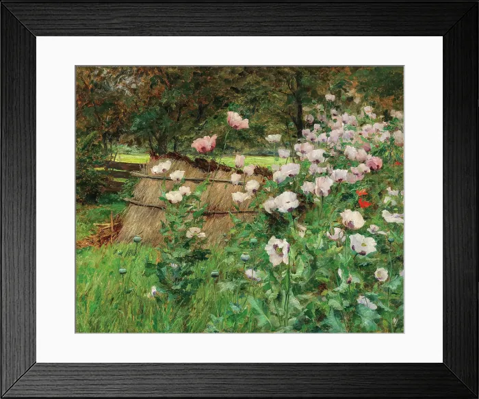 Framed Print : In the farm garden, c1898. Creator: Wisinger-Florian, Olga (1844-1926) Framed Print : In the farm garden, c1898. Creator: Wisinger-Florian, Olga (1844-1926)
