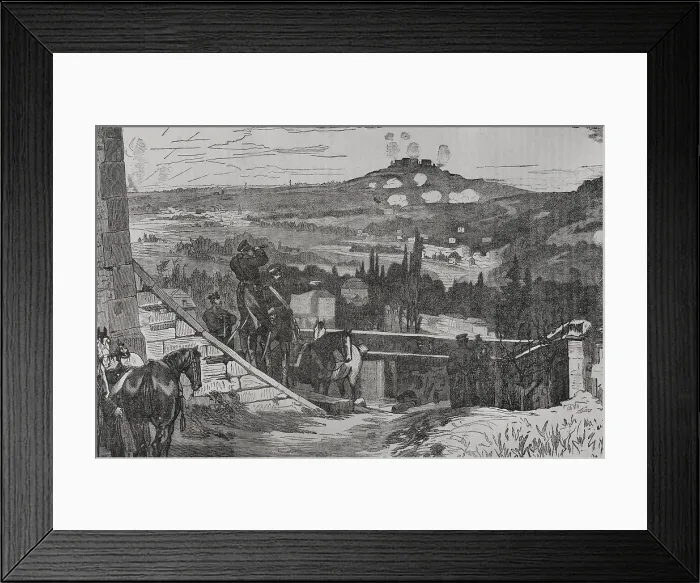 Framed Print : Franco-Prussian War (1870-1871): Siege of Paris (19 September 1870 to 28 January 1871), 1871. Creator: Unknown Framed Print : Franco-Prussian War (1870-1871): Siege of Paris (19 September 1870 to 28 January 1871), 1871. Creator: Unknown