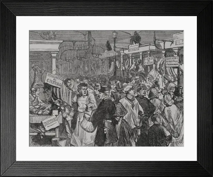Framed Print : Franco-Prussian War (1870-1871): Siege of Paris (19 September 1870 to 28 January 1871), 1871. Creator: Unknown Framed Print : Franco-Prussian War (1870-1871): Siege of Paris (19 September 1870 to 28 January 1871), 1871. Creator: Unknown