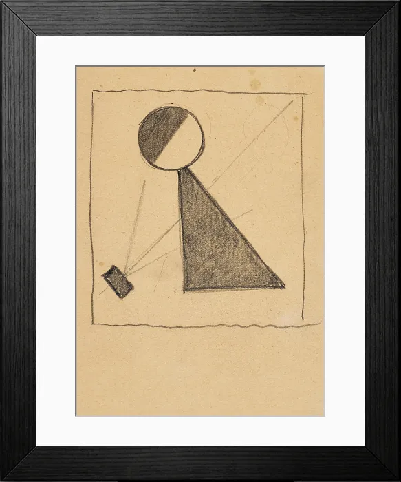 Framed Print : Protomagnetic Construction, c1916. Creator: Malevich, Kasimir Severinovich (1878-1935) Framed Print : Protomagnetic Construction, c1916. Creator: Malevich, Kasimir Severinovich (1878-1935)