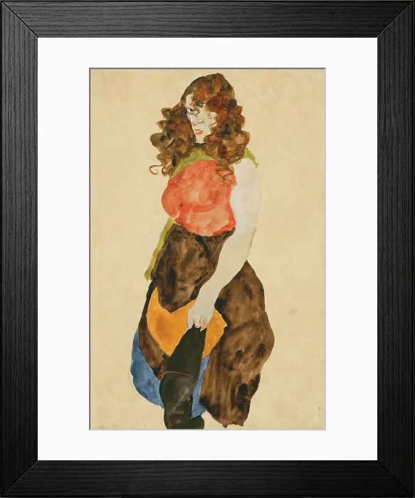 Framed Print : Prostitute (Dirne), 1912. Creator: Schiele, Egon (1890-1918) Framed Print : Prostitute (Dirne), 1912. Creator: Schiele, Egon (1890-1918)