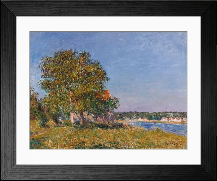 Framed Print : La Plaine de Thomery et le village de Champagne, c1882. Creator: Sisley, Alfred (1839-1899) Framed Print : La Plaine de Thomery et le village de Champagne, c1882. Creator: Sisley, Alfred (1839-1899)