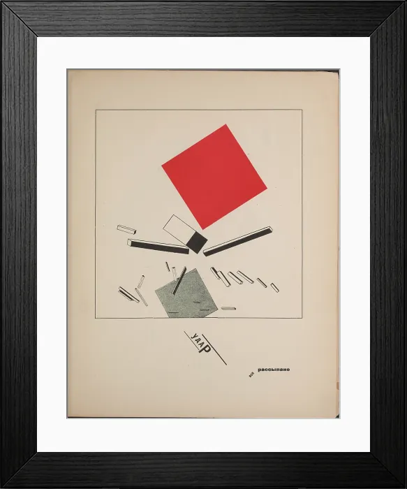 Framed Print : About Two Squares: A Suprematist Tale of Two Squares in Six Constructions, 1922. Creator: Lissitzky, El (1890-1941) Framed Print : About Two Squares: A Suprematist Tale of Two Squares in Six Constructions, 1922. Creator: Lissitzky, El (1890-1941)