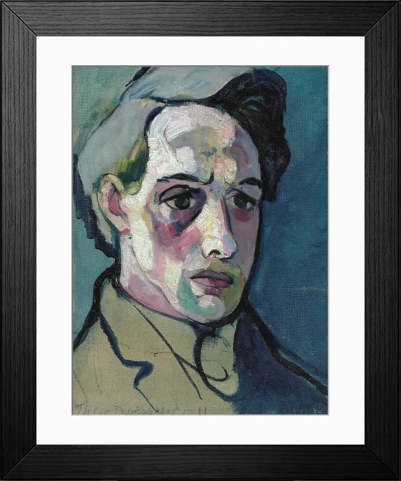 Framed Print : Self-portrait, 1915. Creator: Doesburg, Theo van (1883-1931) Framed Print : Self-portrait, 1915. Creator: Doesburg, Theo van (1883-1931)