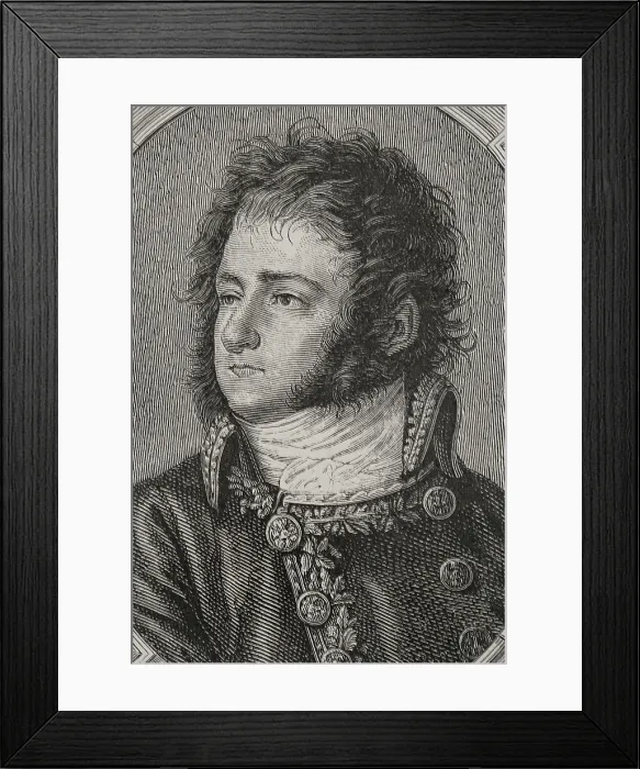 Framed Print : Portrait of Jean-Antoine Marbot (1754-1800), French general and politician, 1879. Creator: Pannemaker Framed Print : Portrait of Jean-Antoine Marbot (1754-1800), French general and politician, 1879. Creator: Pannemaker