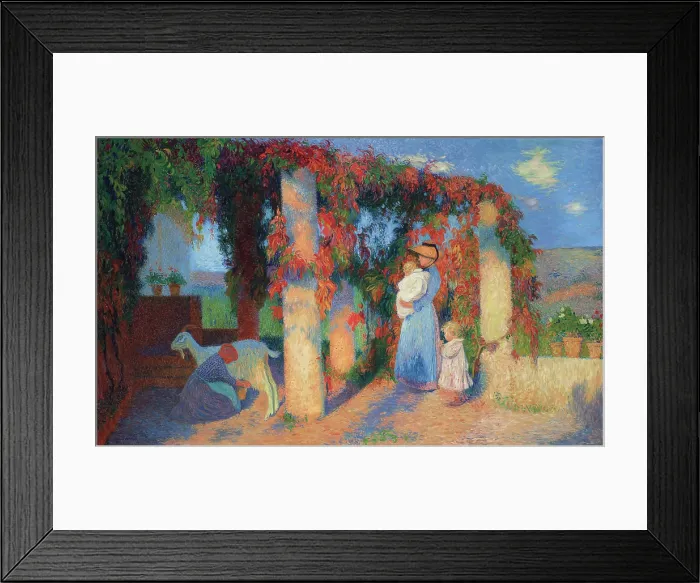 Framed Print : La pergola a Marquayrol, c1900-1910. Creator: Martin, Henri (1860-1943) Framed Print : La pergola a Marquayrol, c1900-1910. Creator: Martin, Henri (1860-1943)