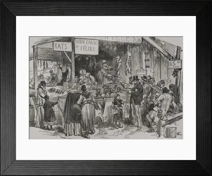 Framed Print : Franco-Prussian War (1870-1871): Siege of Paris (19 September 1870 to 28 January 1871), 1871. Creator: Unknown Framed Print : Franco-Prussian War (1870-1871): Siege of Paris (19 September 1870 to 28 January 1871), 1871. Creator: Unknown