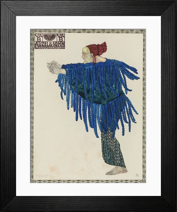 Framed Print : Dance of a Fury. Costume design for the opera Orfeo ed Euridice by Ch. Gluck. Creator: Rothaug, Alexander (1870-1946) Framed Print : Dance of a Fury. Costume design for the opera Orfeo ed Euridice by Ch. Gluck. Creator: Rothaug, Alexander (1870-1946)