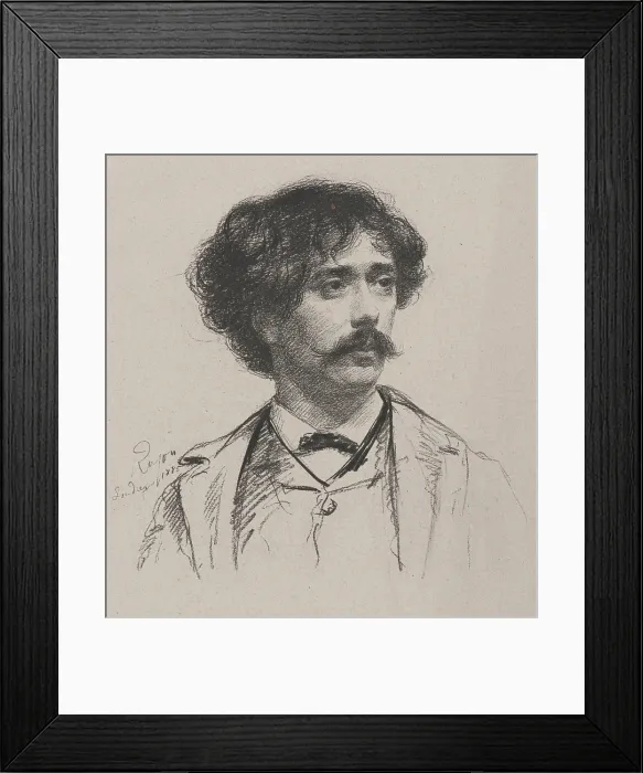 Framed Print : Portrait of the violinist and composer Pablo de Sarasate (1844-1908), 1885. Creator: Rajon, Paul-Adolphe (1842-1888) Framed Print : Portrait of the violinist and composer Pablo de Sarasate (1844-1908), 1885. Creator: Rajon, Paul-Adolphe (1842-1888)