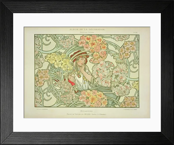 Framed Print : Byzantine, 1900. Creator: Mucha, Alfons Marie (1860-1939) Framed Print : Byzantine, 1900. Creator: Mucha, Alfons Marie (1860-1939)