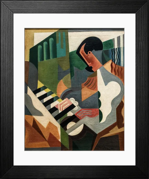 Framed Print : Pianist, 1919. Creator: Blanchard, Maria (1881-1932) Framed Print : Pianist, 1919. Creator: Blanchard, Maria (1881-1932)