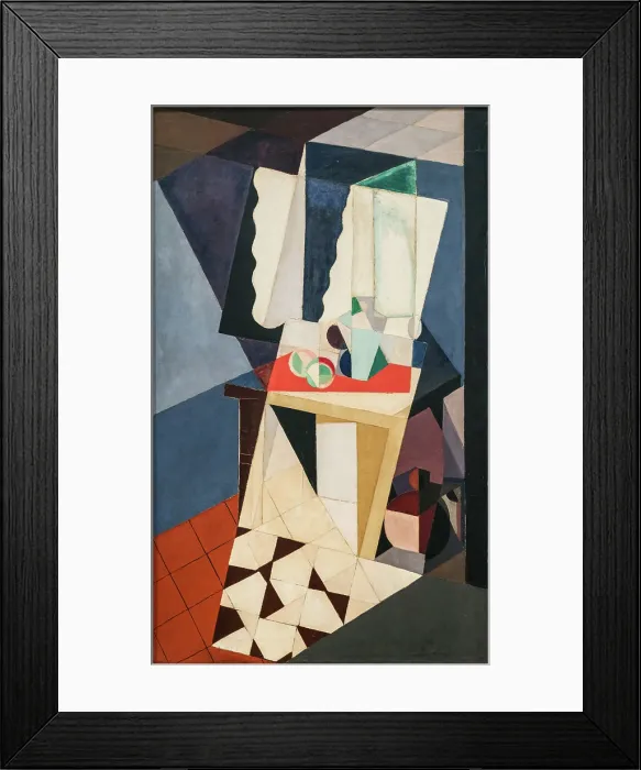 Framed Print : Still life, 1916-1917. Creator: Blanchard, Maria (1881-1932) Framed Print : Still life, 1916-1917. Creator: Blanchard, Maria (1881-1932)