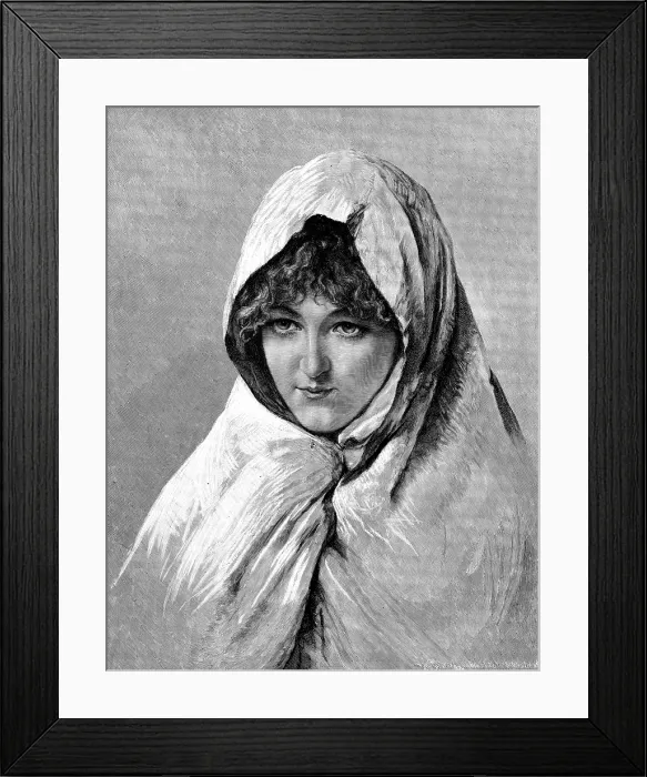 Framed Print : 'Mariana' - by Professor Gellt, of Florence, 1890. Creator: Unknown Framed Print : 'Mariana' - by Professor Gellt, of Florence, 1890. Creator: Unknown