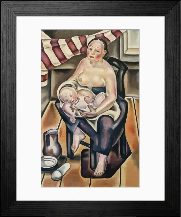 Framed Print : Motherhood, 1922-1923. Creator: Blanchard, Maria (1881-1932) Framed Print : Motherhood, 1922-1923. Creator: Blanchard, Maria (1881-1932)