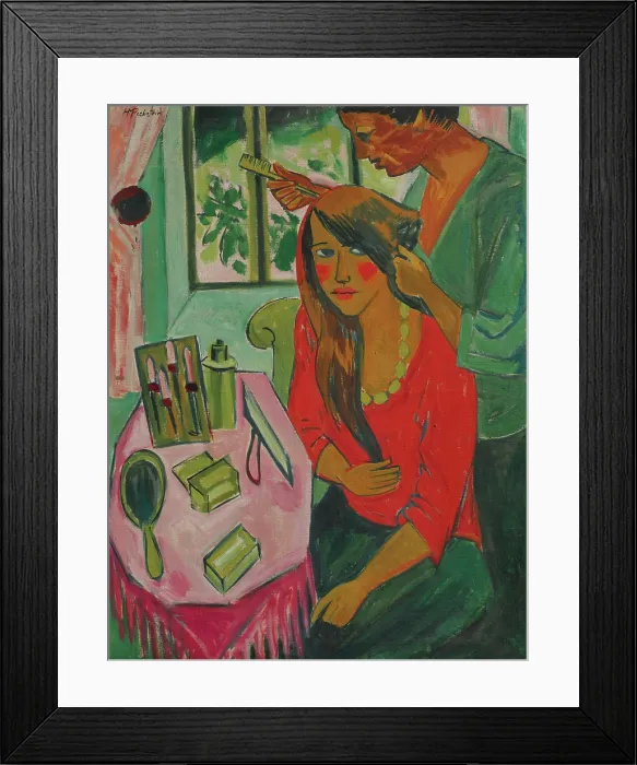 Framed Print : Toilet, 1921. Creator: Pechstein, Hermann Max (1881-1955) Framed Print : Toilet, 1921. Creator: Pechstein, Hermann Max (1881-1955)