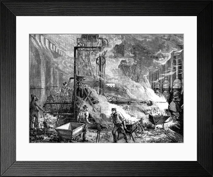 Framed Print : Machine for making gas at the South Metropolitan Gas Company's works, 1890. Creator: W. H Framed Print : Machine for making gas at the South Metropolitan Gas Company's works, 1890. Creator: W. H