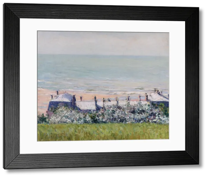 Framed Print : Les toits de l'Hotel des Roches Noires, Trouville, 1882. Creator: Caillebotte, Gustave (1848-1894). Les toits de l'Hotel des Roches Noires, Trouville, 1882 Framed Print : Les toits de l'Hotel des Roches Noires, Trouville, 1882. Creator: Caillebotte, Gustave (1848-1894). Les toits de l'Hotel des Roches Noires, Trouville, 1882
