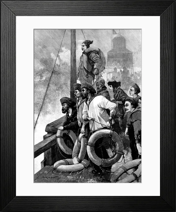Framed Print : 'Danger!', 1890. Creator: Unknown Framed Print : 'Danger!', 1890. Creator: Unknown