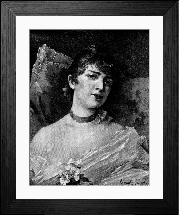 Framed Print : 'Angelica' - picture by Conrad Kiesel, 1890. Creator: Unknown Framed Print : 'Angelica' - picture by Conrad Kiesel, 1890. Creator: Unknown