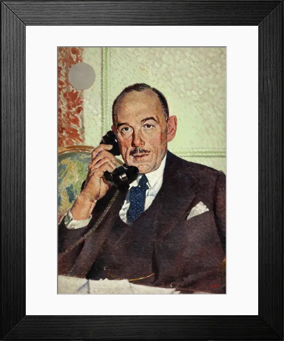 Framed Print : The Right Honourable Oliver Lyttleton, between 1939 and 1946. Creators: Central Office of Information, William Little