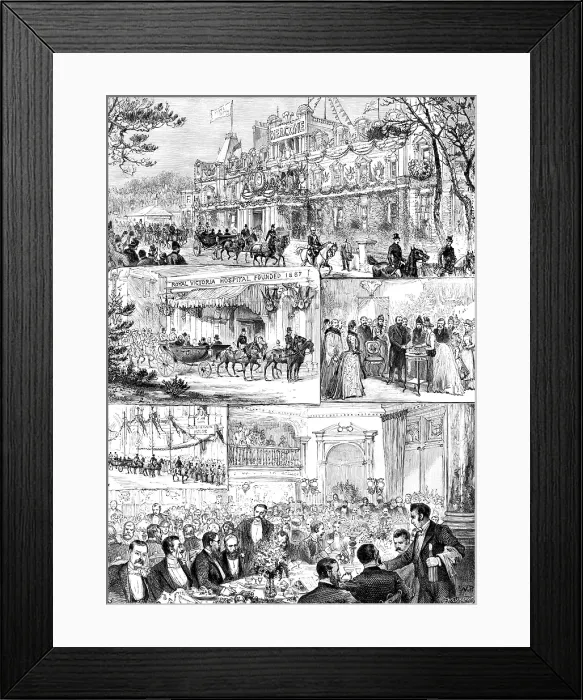 Framed Print : The Prince of Wales at Bournemouth, 1890. Creator: P Naumann Framed Print : The Prince of Wales at Bournemouth, 1890. Creator: P Naumann