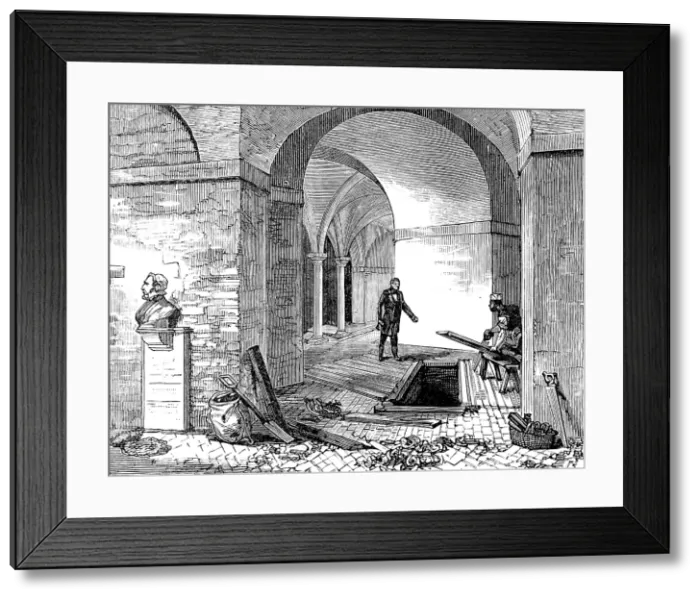 Framed Print : Funeral of Lord Napier of Magdala: The Crypt of St. Paul's Cathedral, 1890. Creator: Unknown Framed Print : Funeral of Lord Napier of Magdala: The Crypt of St. Paul's Cathedral, 1890. Creator: Unknown