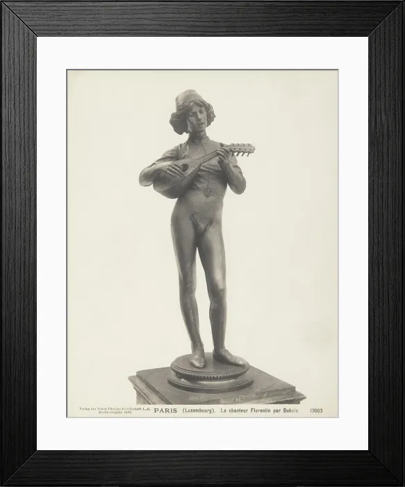 Framed Print : 'The Florentine Singer', 1865, (1903). Creator: Neue Photographische Gesellschaft Framed Print : 'The Florentine Singer', 1865, (1903). Creator: Neue Photographische Gesellschaft