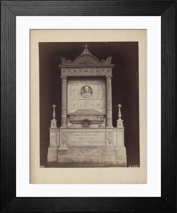 Framed Print : Tomb monument of Adam Columna, after 1868, (1875-1885). Creator: Unknown Framed Print : Tomb monument of Adam Columna, after 1868, (1875-1885). Creator: Unknown