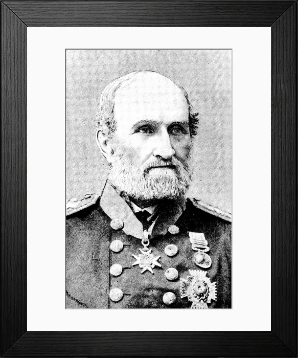 Framed Print : The late Admiral Sir B. J. Sulivan, 1890. Creator: Unknown Framed Print : The late Admiral Sir B. J. Sulivan, 1890. Creator: Unknown