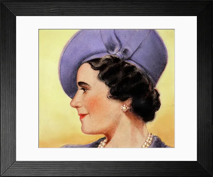 Framed Print : Queen Elizabeth, the Queen Mother, c1940s. Creator: William Timym Framed Print : Queen Elizabeth, the Queen Mother, c1940s. Creator: William Timym