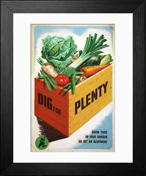 Framed Print : Dig for Plenty, WWII poster, c1939-c1945. Creator: Mary Le Bon. Dig for Plenty, WWII poster, c1939-c1945. Creator: Mary Le Bon Framed Print : Dig for Plenty, WWII poster, c1939-c1945. Creator: Mary Le Bon. Dig for Plenty, WWII poster, c1939-c1945. Creator: Mary Le Bon