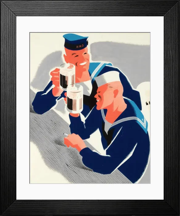 Framed Print : Unless We Can Divide Those Two Fellows, We're Sunk!, World War II poster, c1940-c1945 Framed Print : Unless We Can Divide Those Two Fellows, We're Sunk!, World War II poster, c1940-c1945
