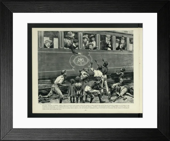Framed Print : Railway Travel in South Africa, c1900?. Creator: Unknown Framed Print : Railway Travel in South Africa, c1900?. Creator: Unknown