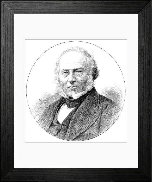 Framed Print : Sir Rowland Hill, the author of the Penny Postage, 1890. Creator: Unknown Framed Print : Sir Rowland Hill, the author of the Penny Postage, 1890. Creator: Unknown