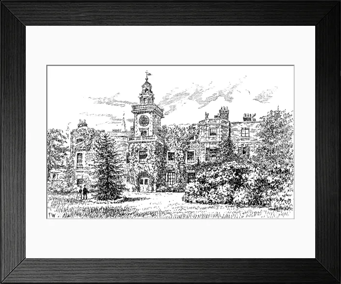 Framed Print : Bruce Castle, Tottenham, where Sir Rowland Hill established the school, 1890. Creator: Unknown Framed Print : Bruce Castle, Tottenham, where Sir Rowland Hill established the school, 1890. Creator: Unknown