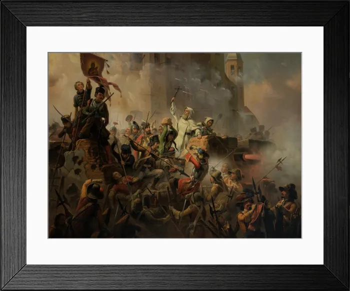 Framed Print : Defence of Czestochowa, 1846. Creator: January Suchodolski Framed Print : Defence of Czestochowa, 1846. Creator: January Suchodolski