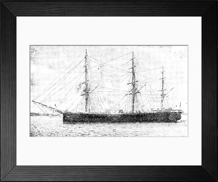 Framed Print : H.M.S. Raleigh, 1890. Creator: Unknown Framed Print : H.M.S. Raleigh, 1890. Creator: Unknown