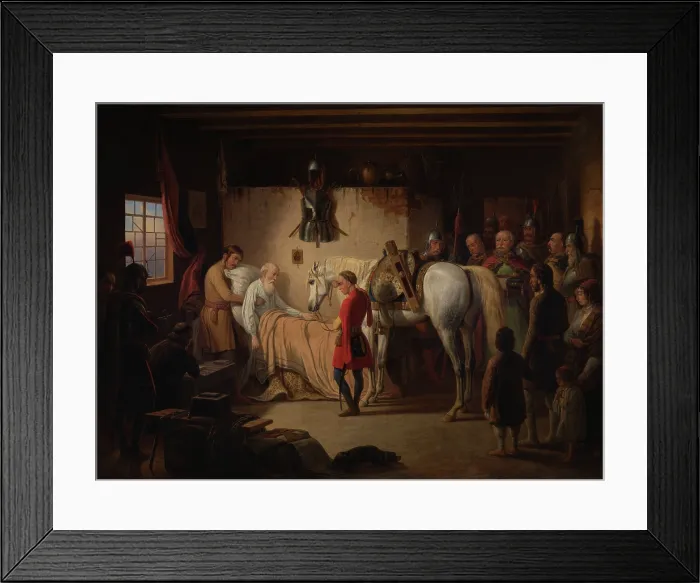 Framed Print : Death of Stefan Czarniecki, 1846. Creator: January Suchodolski Framed Print : Death of Stefan Czarniecki, 1846. Creator: January Suchodolski