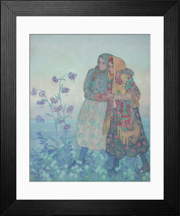 Framed Print : A Parade of Highland Women. Decorative Panel from the Bronislawa and Kazimierz Dluski... 1909. Creator: Jan Rembowski Framed Print : A Parade of Highland Women. Decorative Panel from the Bronislawa and Kazimierz Dluski... 1909. Creator: Jan Rembowski