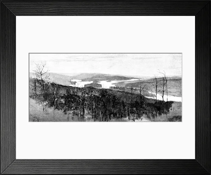 Framed Print : Lord Lonsdale's Travels in North America: forks of the Peace and Smoky Rivers, 1890. Creator: Unknown Framed Print : Lord Lonsdale's Travels in North America: forks of the Peace and Smoky Rivers, 1890. Creator: Unknown