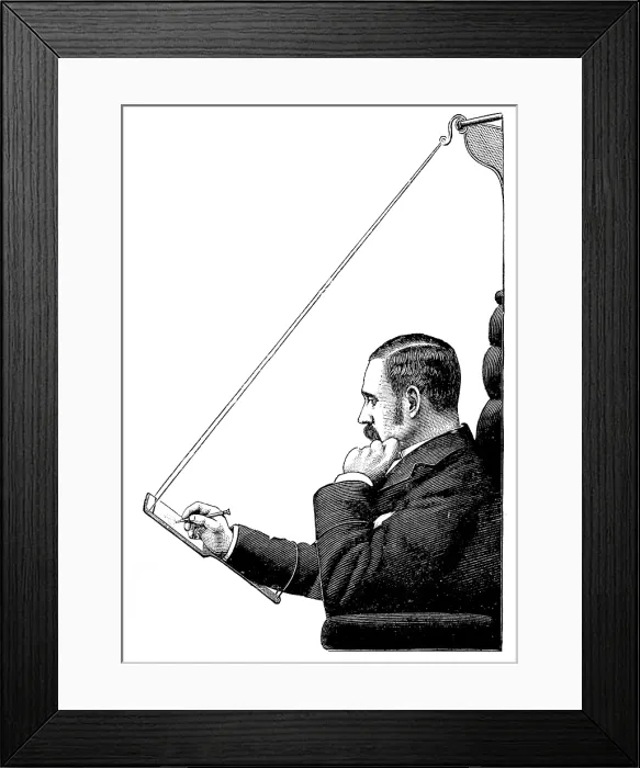 Framed Print : The Wryteezy Railway Writing-Desk, 1890. Creator: Unknown Framed Print : The Wryteezy Railway Writing-Desk, 1890. Creator: Unknown