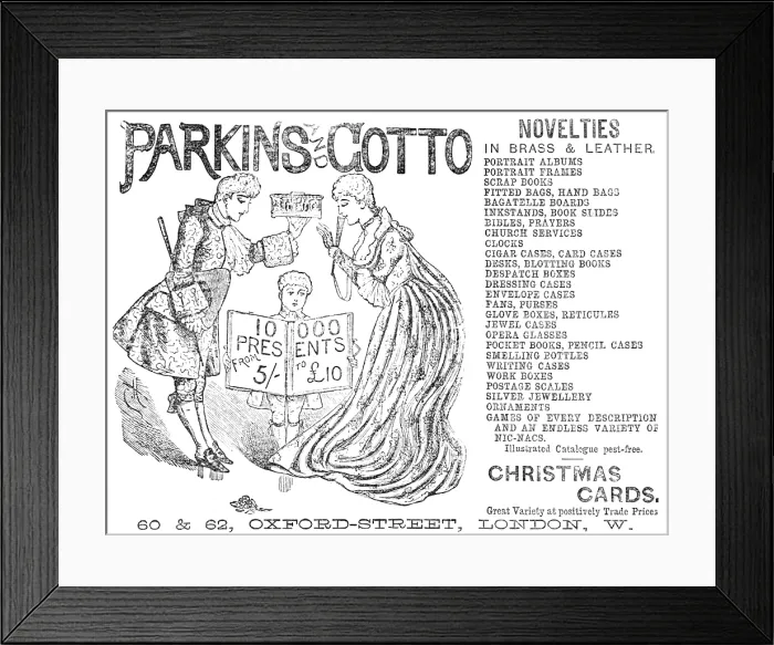 Framed Print : Parkins & Gotto - Novelties, 1883. Creator: Unknown Framed Print : Parkins & Gotto - Novelties, 1883. Creator: Unknown