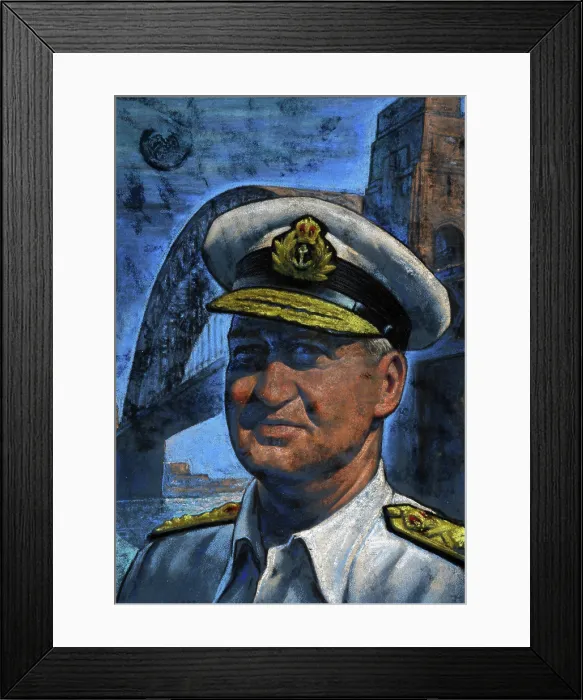 Framed Print : Admiral Sir Bruce Fraser, 1st Baron Fraser of North Cape, c1943. Creators: Central Office of Information, Unknown Framed Print : Admiral Sir Bruce Fraser, 1st Baron Fraser of North Cape, c1943. Creators: Central Office of Information, Unknown