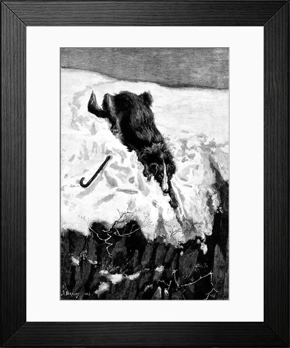 Framed Print : Lost!, drawn by S. Berkley, 1883. Creator: Eugene Froment